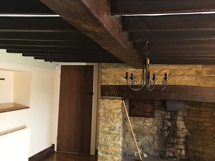 Oak Beam Cleaning Pine Beam Restoration Heritage Dry Ice Blasting